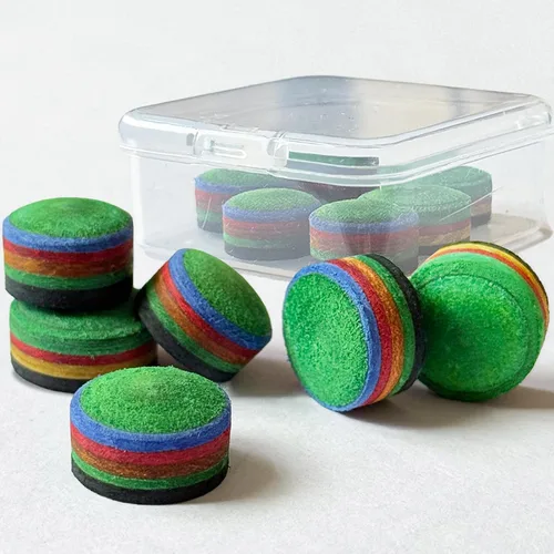 Miniatura 15 de Puntas para taco de billar - Kit de reparación y reemplazo de puntas para palo de taco de billar con caja de almacenamiento para puntas de palo