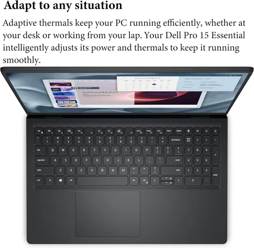 Miniatura 6 de Dell Computadora portátil para el hogar y los estudiantes, Intel Core 3 100U, 8 GB DDR5 RAM, SSD de 512 GB, Business 15.6" Pro 15 Essential 120Hz