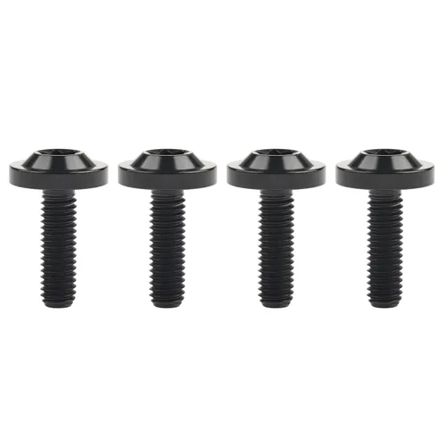 Miniatura 7 de Tornillos Torx T30 de titanio M6 10 15 20 0.984 in Torx T30 para bicicleta, motocicleta, automóvil, paquete de 4 (M6 x 0.394 in, plateado)