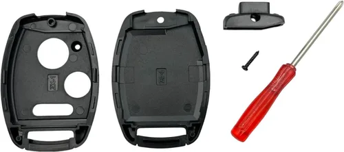 Miniatura 3 de Carcasa de repuesto para llavero Honda Accord Crosstour Civic Odyssey Fit CR-V CR-Z, funda para llavero con destornillador (negro)