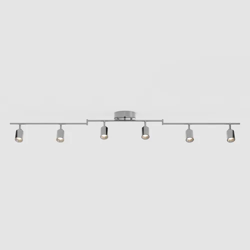 Miniatura 17 de Shura - Luz de pista blanca de 2 luces con cabezales ajustables, bombillas LED integradas, kit de iluminación de riel de 15 pulgadas, luz de techo