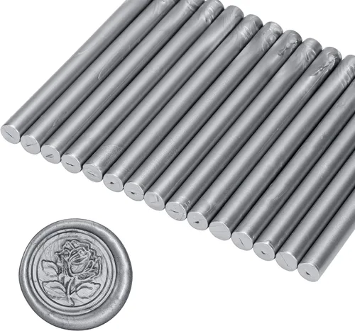 Miniatura 24 de Yoption 15 barras de cera para sellar pistola de pegamento para sello de cera, ideal para invitaciones de boda, sobres, tarjetas, ideas de regalo