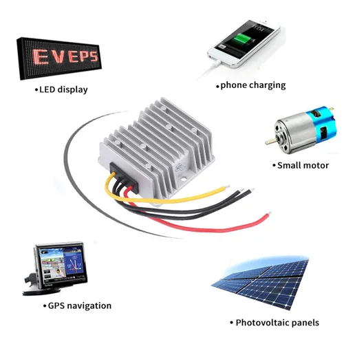 Miniatura 5 de Convertidor reductor, convertidor de voltaje de 8V-40V a 12V 6A, Convertidor de 72 W CC a CC, módulo regulador de voltaje impermeable con protección
