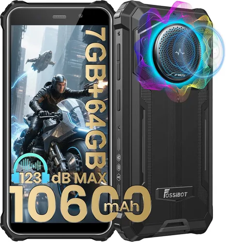 Miniatura 12 de FOSSIBOT F110L Unlocked Rugged Phone 2026, 128dB Speaker 10000mAh Battery 20W Rugged Smartphone, 50MP Camera 120LM Torch, 8(4+4) GB+128GB+2TB
