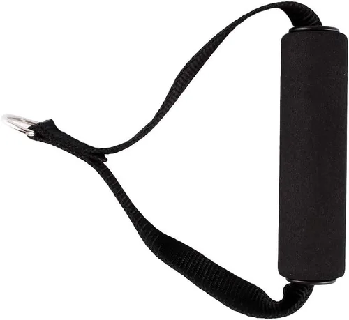 Miniatura 6 de CHICIRIS Cuerda de resistencia para gimnasio, mango de banda de resistencia de 154.3 lbs, mango de cable resistente, color negro para ejercicios