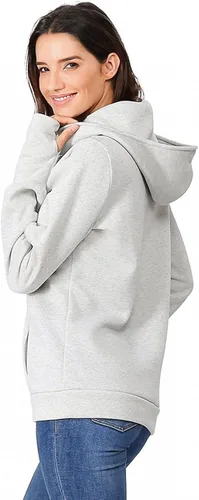 Miniatura 5 de Sudadera con capucha de maternidad para mujer de manga larga con cremallera para lactancia ropa casual con bolsillo