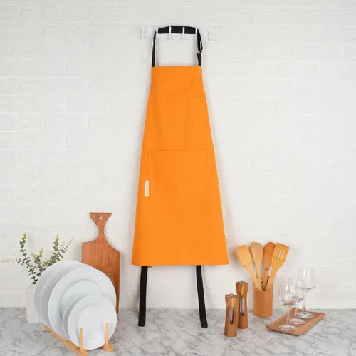 Miniatura 9 de Cotton Canvas Apron for Women & Men – Adjustable Neck Strap & Waist Ties with Pockets