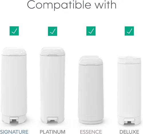 Miniatura 7 de Diaper Genie Recarga fácil de enrollar 30 bolsas por recambio Capacidad para hasta 1410 pañales para recién nacidos Control de olores Bolsas