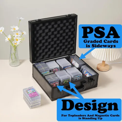Miniatura 2 de Azamou Toploaders - Caja de almacenamiento para tarjetas rígidas de 3 x 4 pulgadas de 35 puntos, tarjetas comerciales y deportivas, tarjetas