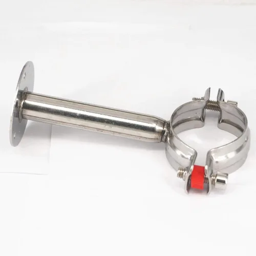 Miniatura 5 de 1pc Fit Tube O/D 45mm Pole Length 100mm 304 Stainless Steel Pipe Clamp Clip Support Bracket with Base Plate