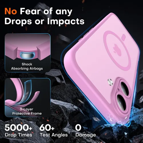 Miniatura 708 de TOCOL Funda para iPhone 11, compatible con Magsafe, protección completa de cámara, imanes integrados, protección contra caídas, funda translúcida