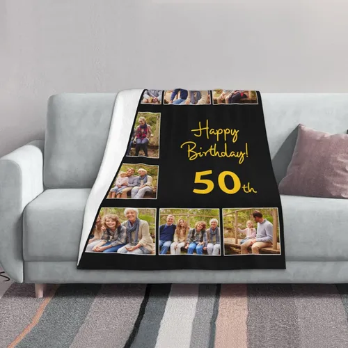 Miniatura 2 de JCETUNO Regalos personalizados de San Valentín para él y ella, mantas personalizadas con foto, mantas de fotos personalizadas, mantas de fotos