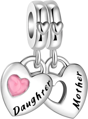 Dije colgante de plata de ley 925 con forma de corazón y gato, para pulseras y collares, joyería de regalo para mujeres, niñas, familiares y amigas