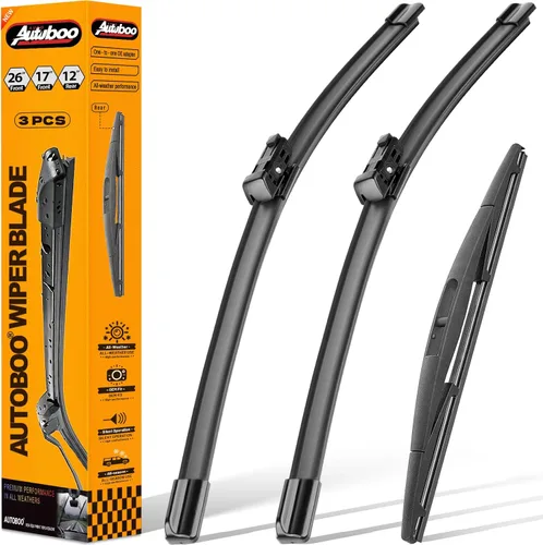 Miniatura 24 de AUTOBOO - Limpiaparabrisas de repuesto 26 + 20 pulgadas con limpiaparabrisas trasero de 12 pulgadas para BMW X3, X4, 2018, 2019, 2020, 2021, 2022
