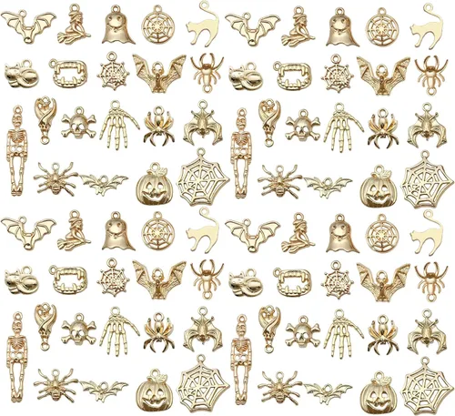 Miniatura 19 de WOCRAFT 60 piezas de dijes de pulsera de cruz dorada KC para juegos de fabricación de joyas, collares, pulseras, llaveros, kit de suministros de KC