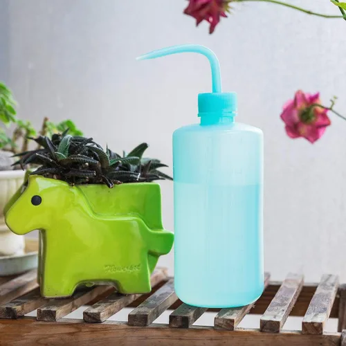 Miniatura 2 de Oubest Botella de lavado exprimible para suculentas, agua azul, riego por chorro, rociador, lata de plástico para lavar plantas, 16.9 fl oz, 3