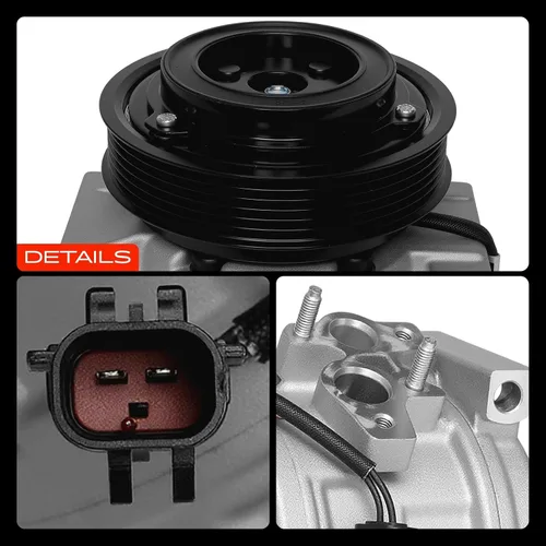 Miniatura 9 de A-Premium Compresor A/C con embrague compatible con Jeep Liberty 2.8L 2005-2006