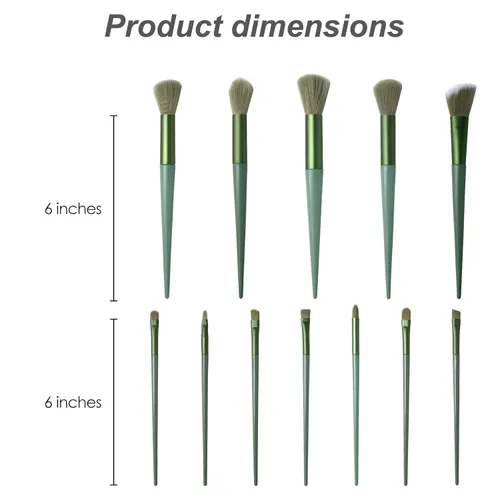 Miniatura 3 de Brochas de maquillaje, juego de brochas de maquillaje, 13 piezas de brochas de maquillaje para base, corrector para cejas, sombras de ojos, polvo