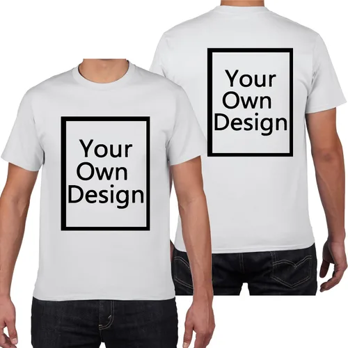 Camisetas personalizadas para hombresmujeres Diseña tu propia camisa Añadir textoimagenlogotipo Camiseta de algodón personalizada con foto impresa
