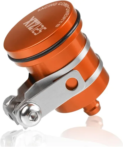 Miniatura 4 de DOLOX Vaso de aceite para Yamaha XTZ125 2003-2016 XTZ 125 2004 2005 2006 2007 2008 2009 10 10 Depósito de líquido de freno trasero Depósito de Negro