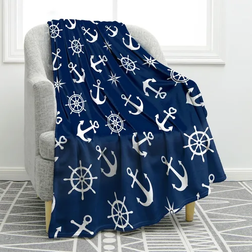 Miniatura 7 de Jekeno - Manta de sirena para niñas, sobrinas, hermanas, mujeres, regalos de cumpleaños o Navidad, estampado azul de sirena, presentes, decoración