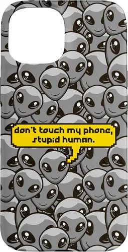 Miniatura 6 de Funda para iPhone 13 Pro Alien Dont Touch My Phone Stupid Human Funny Space Lover Case
