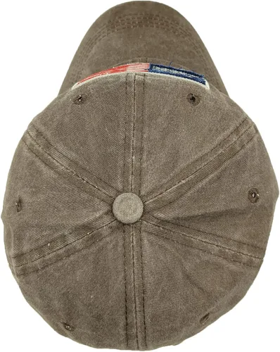 Miniatura 4 de Gorra de béisbol con bandera americana de algodón vintage ajustable lavada desgastada para hombres mujeres adolescentes