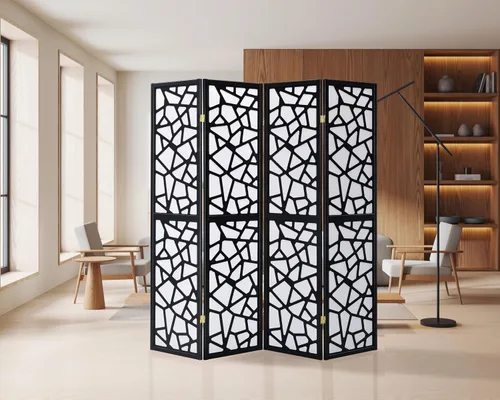 Miniatura 7 de Divisor de habitación de 3 paneles, pantalla de privacidad, divisor Shoji de 6 pies de alto, divisor de habitación privado de estilo japonés