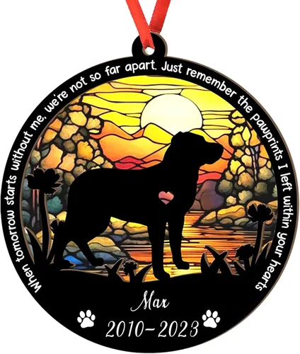 Miniatura 114 de Adorno personalizado para atrapasoles de sabueso afgano, adorno de Navidad de sabueso afgano – Regalo para perro amante, sabueso afgano