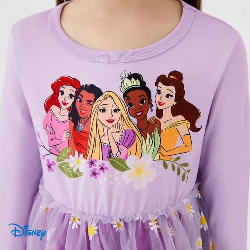 Miniatura 4 de Disney Vestido de tul de malla de manga larga para niña de 2 a 6 años