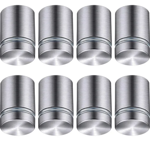 Miniatura 10 de Pelopy 8 Piezas Tornillos Separadores de Letreros Tornillos para Publicidad Acero Inoxidable Soportes Separadores de Pared Clavo de Vidrio Acrílico