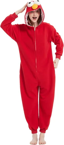 Miniatura 6 de Disfraz unisex de Halloween para adultos, traje de animal, pijama de una sola pieza