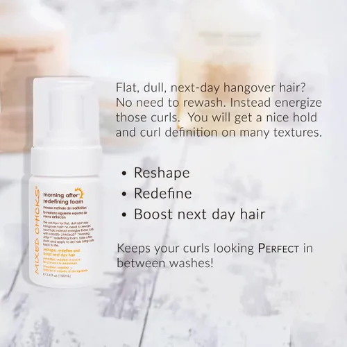 Miniatura 3 de Mixed Chicks Mañana después de redefinir la espuma del cabello, 3.4 onzas líquidas