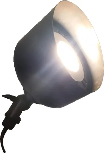 Miniatura 7 de Estaca de luz para exteriores de 8 pulgadas en acabado negro – Soporte de picos de lámpara, uso universal, materiales de resina, cable lateral