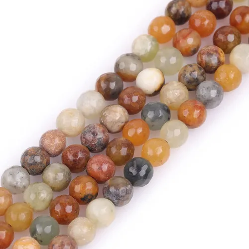Miniatura 94 de GEM-Inside - Cuentas sueltas de cornalina roja naranja facetada de 0.236 pulgadas (0.236 in), cuentas de energía natural para hacer joyas, redondas