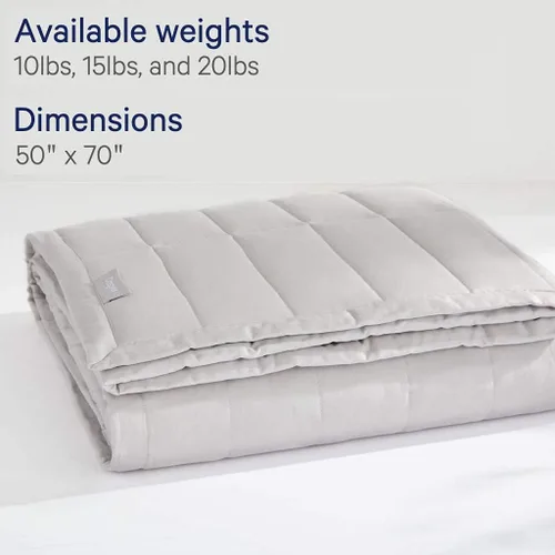 Miniatura 3 de Casper Manta con peso para dormir, 15 libras, color gris