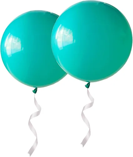 Miniatura 29 de Globos redondos gigantes de 36 pulgadas, paquete de 6 globos de látex negros para sesiones de fotos, bodas, baby shower, decoraciones de fiesta