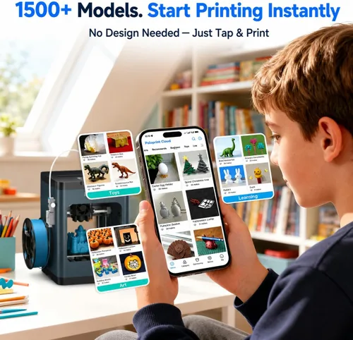 Miniatura 3 de Entina Tina2 Plus Impresoras 3D inteligentes con impresión rápida de 250 MM/S, totalmente montada, impresora 3D para niños y principiantes