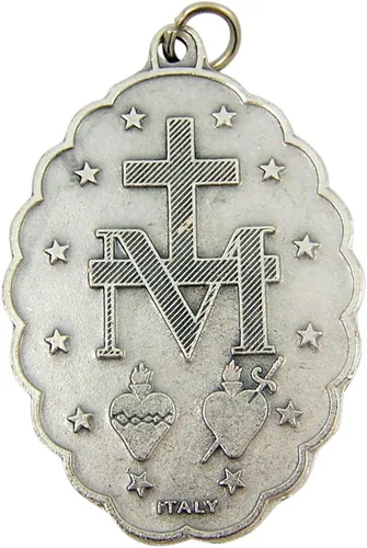 Miniatura 2 de Medalla milagrosa con borde festoneado, 2 14 pulgadas
