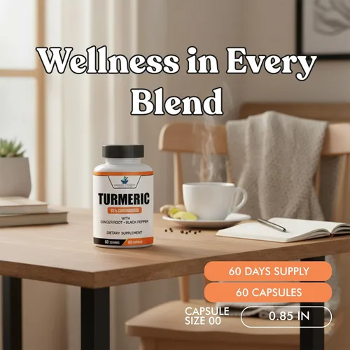 Miniatura 7 de American Standard Supplements Extracto de cúrcuma – Curcumina 95% con extracto de raíz de jengibre y extracto de pimienta negra – 60 cápsulas