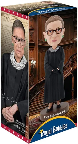 Miniatura 5 de Royal Bobbles Ruth Bader Ginsburg Bobblehead, figura realista de poliresina premium, número de serie único, detalles exquisitos