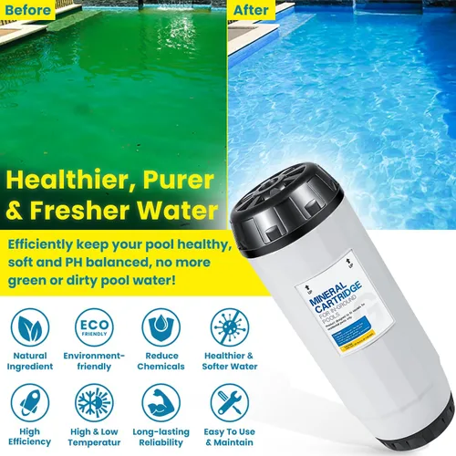 Miniatura 4 de Repuesto para cartucho mineral Nature2 G25 W28125 N2CG25 W26725 para todos los sistemas de piscina enterrados Zodiac Limited y Professional G o Pro