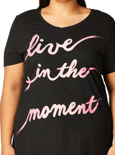 Miniatura 3 de Just My Size - Camiseta de manga corta y cuello en V con estampado para mujer, tallas extragrandes