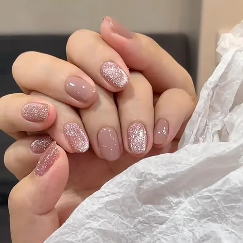Miniatura 14 de LIGHT RAIN - Uñas a presión medianas con diseño de galaxia Andromeda, de lujo, reutilizables, de siete capas, con acabado UV, uñas postizas hechas a