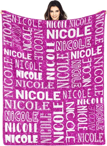 Miniatura 35 de Dr.TOUGH Mantas personalizadas para niños, mantas y mantas personalizadas con nombre para niños y adultos (color 01, 30 x 40 pulgadas)