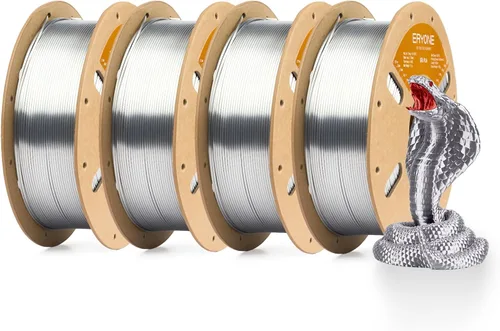 Miniatura 54 de ERYONE Filamento de ácido poliláctico (PLA) de seda bicolor para impresora 3D, de 1.75 mm +/- 0.03 mm, carrete de cartón de 1 kg (2.2 libras)