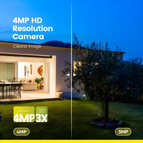 Miniatura 6 de Cámara de seguridad al aire libre litokam 2.5K, cámara Wi-Fi 2.4G para seguridad en el hogar al aire libre con detección de movimiento AI, cámara IP