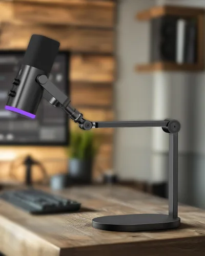 Miniatura 7 de InnoGear Soporte de Micrófono de Estudio, Carga Máxima 2.64 lb Brazo de Micrófono Montaje de Escritorio Soporte de Micrófono de Escritorio