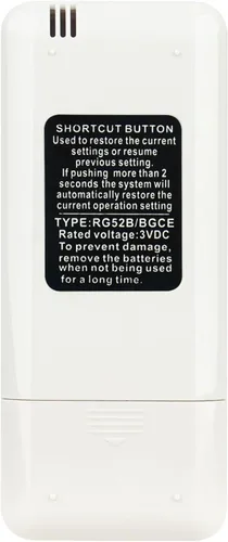 Miniatura 5 de RG52B/BGCE Reemplazar AC Control Remoto Ajuste Para Aire Acondicionado Midea RG52F2/BGE RG52B/BGEU RG52B/BGCE