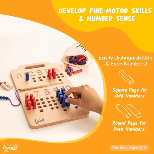 Miniatura 3 de Hulats Montessori - Tabla de seguimiento de números y letras - Alfabeto Montessori de madera y juguetes de conteo para niños pequeños de 3 años